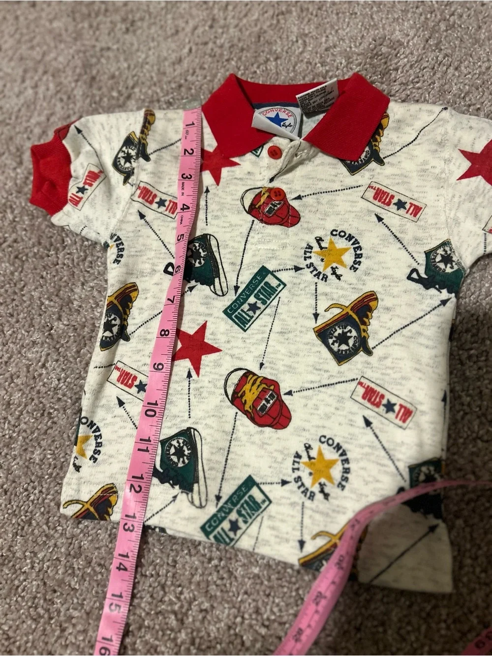 Vintage Converse All Star Baby Denim Overall Outfit Set Size 6/9 Months NWT